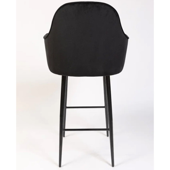 Кресло Сета, барные ножки, черный, велюр - фото 6