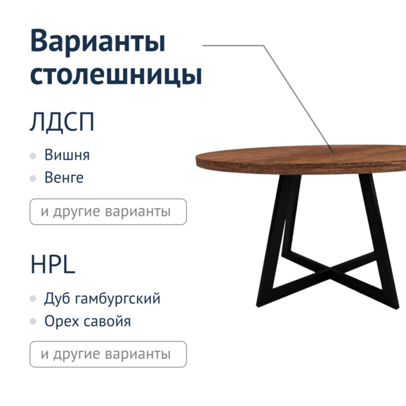 Стол Лофт А1 - фото 2