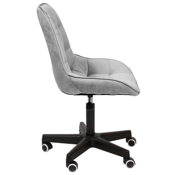 Стул Мускус, пластик, велюр, серый, черный - фото 3