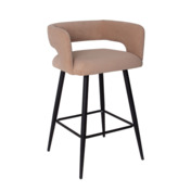 Фотография товара Стул Mars полубарный, велюр Teddy 08, ножки металл RAL 9005 от компании ChiedoCover.