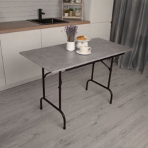 Фотография товара Стол Лидер 1, 1200х600, каркас черный, под бетон, кромка ПВХ от компании ChiedoCover.