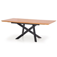 Фотография Стол раскладной Apprehension, дуб золото, чёрный, 180-240 Фотография товара Стол раскладной Apprehension, дуб золото, чёрный, 180-240 от компании ChiedoCover.