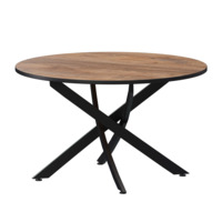 Настоящее фото товара Стол нераздвижной Геометри 900, дуб самдал, черный муар, произведённого компанией ChiedoCover