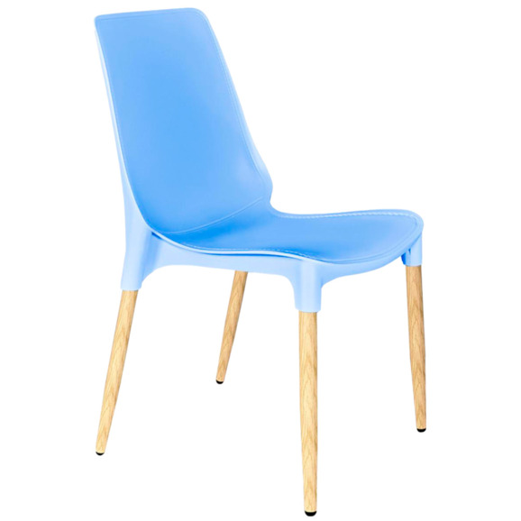 Стул Плая, голубой, светлый орех - фото 1