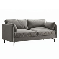 Фотография Диван Риззо, серый от производителя ChiedoCover, картинка продукции, реальное фото товара Настоящее фото товара Диван Риззо, серый, произведённого компанией ChiedoCover