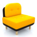 Кресло Рилто, желтое