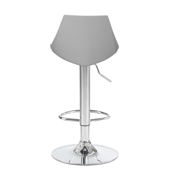 Стул барный Амальфи, хром сталь, кожзам серый - фото 5
