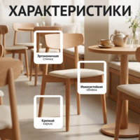 Фотография товара Стул Роквелл, велюр Velutto Lux 01, ножки бук под лак от компании ChiedoCover.