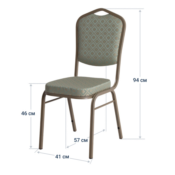 Стул Хит 20, жаккард Санта изумруд, каркас шампань Стул Хит 20, жаккард Санта изумруд, каркас шампань - фото 4