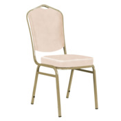 Фотография товара Стул Хит 20мм, кожзам Нитро Крем, каркас шампань от компании ChiedoCover.