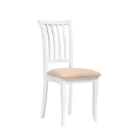 Настоящее фото товара Деревянный стул Фрезино бежевый велюр / белый, произведённого компанией ChiedoCover