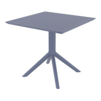 Настоящее фото товара Стол пластиковый Sky Table темно-серый, произведённого компанией ChiedoCover