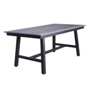 Фотография товара Сан Ремо стол обеденный из ДПК, каркас алюминиевый темно-серый от компании ChiedoCover.