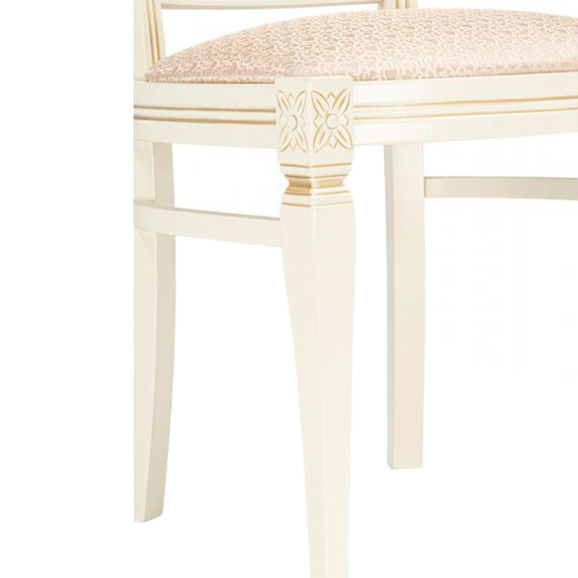 Деревянный стул Mariano линур блекл комби / слоновая кость - фото 9