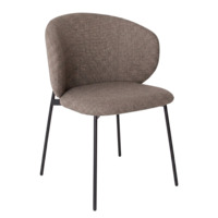 Настоящее фото товара Стул Дрезден, рогожка Винуэла 4, каркас черный муар, произведённого компанией ChiedoCover