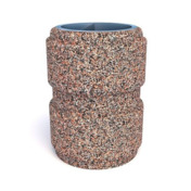 Фотография товара Урна бетонная уличная Бастилия, красно-серый гранит от компании ChiedoCover.