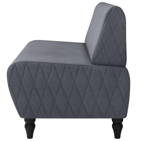 Диван Лотик, велюр, темно-серый - фото 4