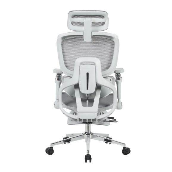 Кресло офисное TopChairs Prodigy с оттоманкой, серый Кресло офисное TopChairs Prodigy с оттоманкой, серый - фото 4