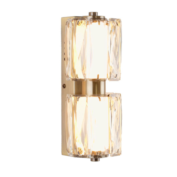 Светильник настенный светодиодный Пьер Призмик, латунь - фото 1