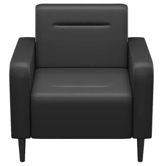 Кресло Папилла, экокожа, черный Кресло Папилла, экокожа, черный - фото 2