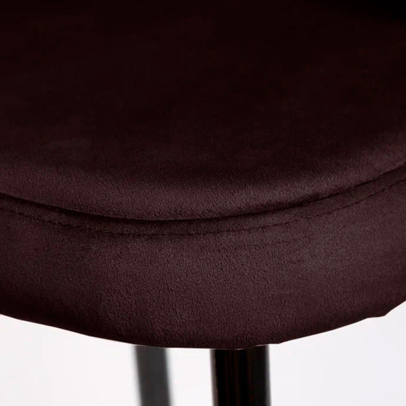 Стул Пиннате, барный, коричневый, черный, велюр - фото 9