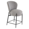 Стул барный Aquifer, серый, черный