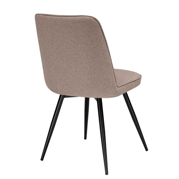 Стул на металлокаркасе Texas 3 поворотный светло-коричневый / черный Стул на металлокаркасе Texas 3 поворотный светло-коричневый / черный - фото 4