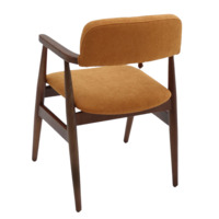 Фотография Стул Nella, орех светло-коричневый, рогожка терракот Фотография товара Стул Nella, орех светло-коричневый, рогожка терракот от компании ChiedoCover.