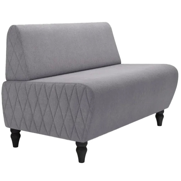 Диван Лотик, велюр, светло-серый - фото 1