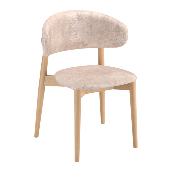 Стул К5, дуб натуральный, люрэ 03 - фото 1