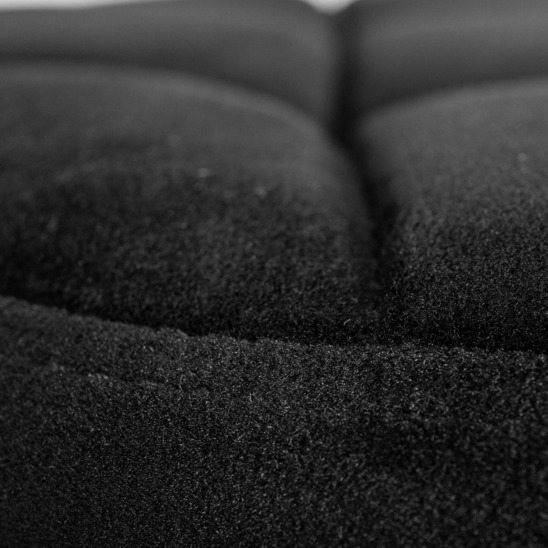 Барный стул ПАВИЯ, черная база, велюр черный - фото 2