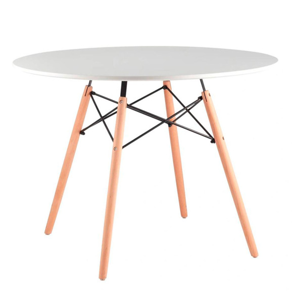 Стол EAMES, белый, D100 - фото 4