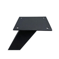 Опора для стола X образная в стиле Лофт - черное