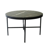 Настоящее фото товара Кофейный столик круглый Финика M Торос черный     , произведённого компанией ChiedoCover