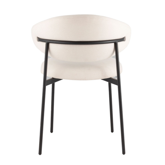 Стул Эван, велю, каркас молочный - фото 3