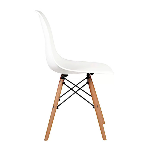 Стул пластиковый Eames DSW, белый, пластик - фото 3
