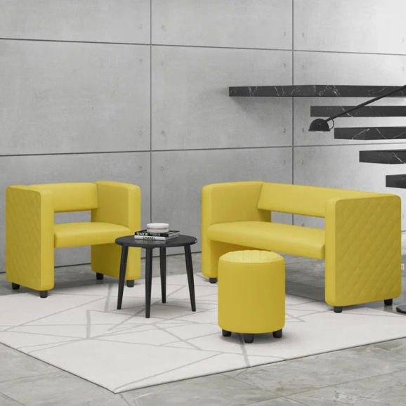 Диван Тепал, экокожа, желтый - фото 6