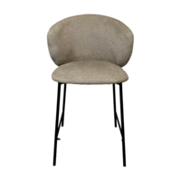 Фотография Стул полубарный Золли черный/велюр коричневый Фотография товара Стул полубарный Золли черный/велюр коричневый от компании ChiedoCover.