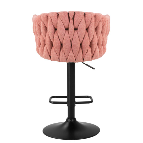 Барный стул КЕЛЬН, рогожка розовый - фото 4