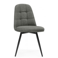 Настоящее фото товара Стул на металлокаркасе Texas 1 поворотный светло-серый / черный, произведённого компанией ChiedoCover