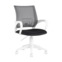 Настоящее фото товара Кресло офисное TopChairs ST-BASIC-W серый, черное сиденье, крестовина пластик белый, произведённого компанией ChiedoCover