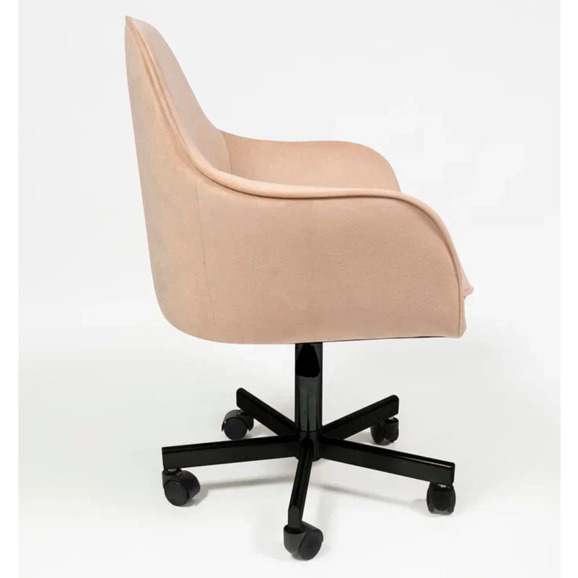 Кресло Сета, пятилучие, бежевый, черный, велюр - фото 3