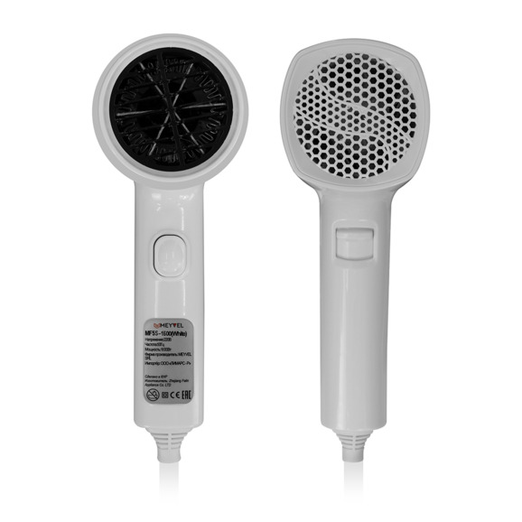 Фен для волос настенный Meyvel MF5S-1600 (White) - фото 3