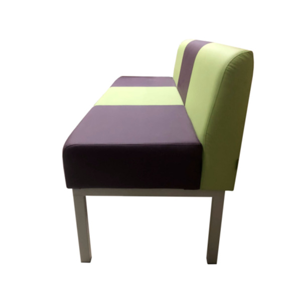 Диван Компакт Шахматы трехместный, салатовый-фиолетовый - фото 4