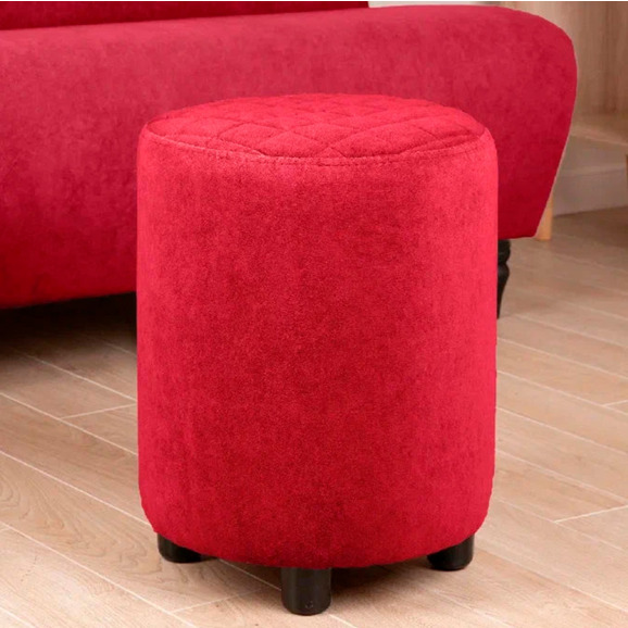 Пуф Тепал, велюр, красный - фото 4