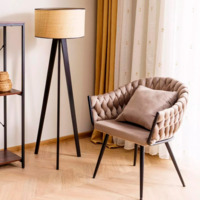 Фотография товара Стул кухонный Naiad, светло-бежевый, черный от компании ChiedoCover.