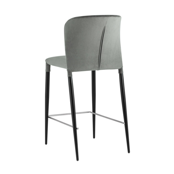 Стул полубарный Лори велюр серый Стул полубарный Лори велюр серый - фото 6