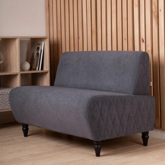 Диван Лотик, велюр, темно-серый - фото 5