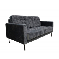 Настоящее фото товара Диван Клик двухместный, серый, произведённого компанией ChiedoCover