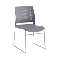 Настоящее фото товара Стул Нео, пластик, серый, произведённого компанией ChiedoCover